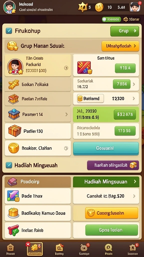 Fitur bonus yang menarik untuk meningkatkan pengalaman.