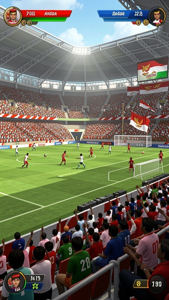 Screenshot menunjukkan mode multiplayer yang seru dan interaktif.