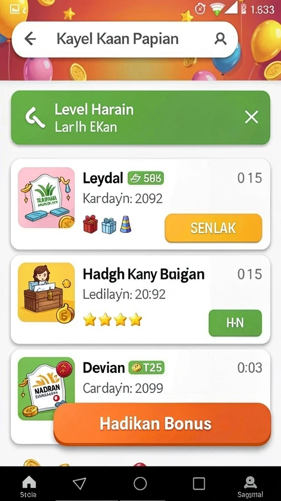 Banyak pilihan permainan slot menarik.