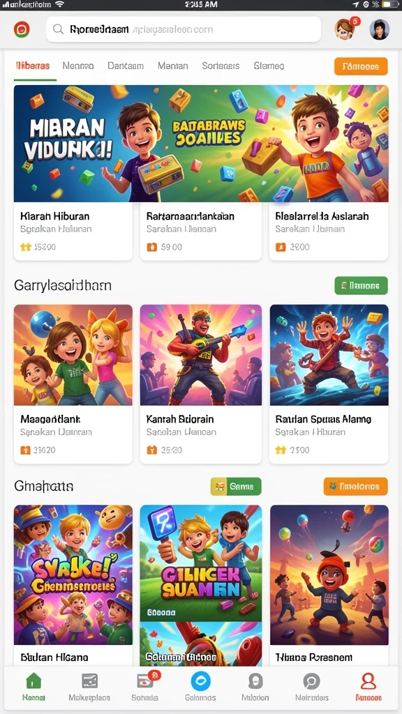 Tampilan antarmuka HOKIGAME yang menarik dan modern.