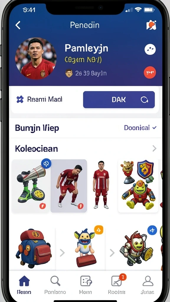 Tampilan awal aplikasi yang menarik dan user-friendly.