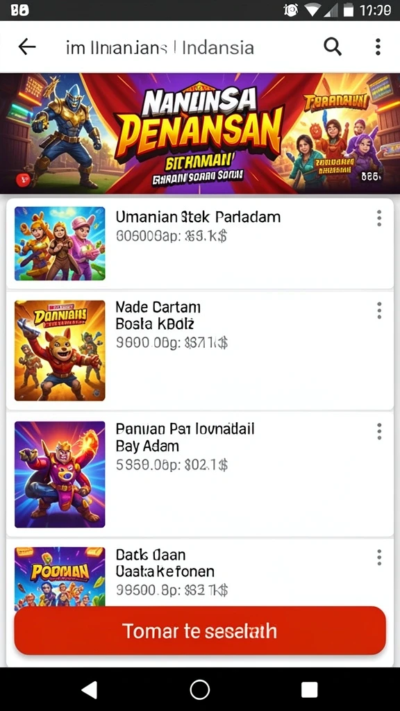 Tampilan antarmuka yang sederhana dan intuitif.