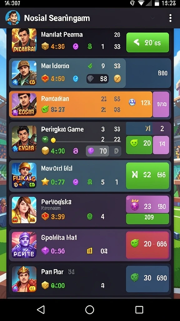 Grafik yang memukau dalam setiap permainan.