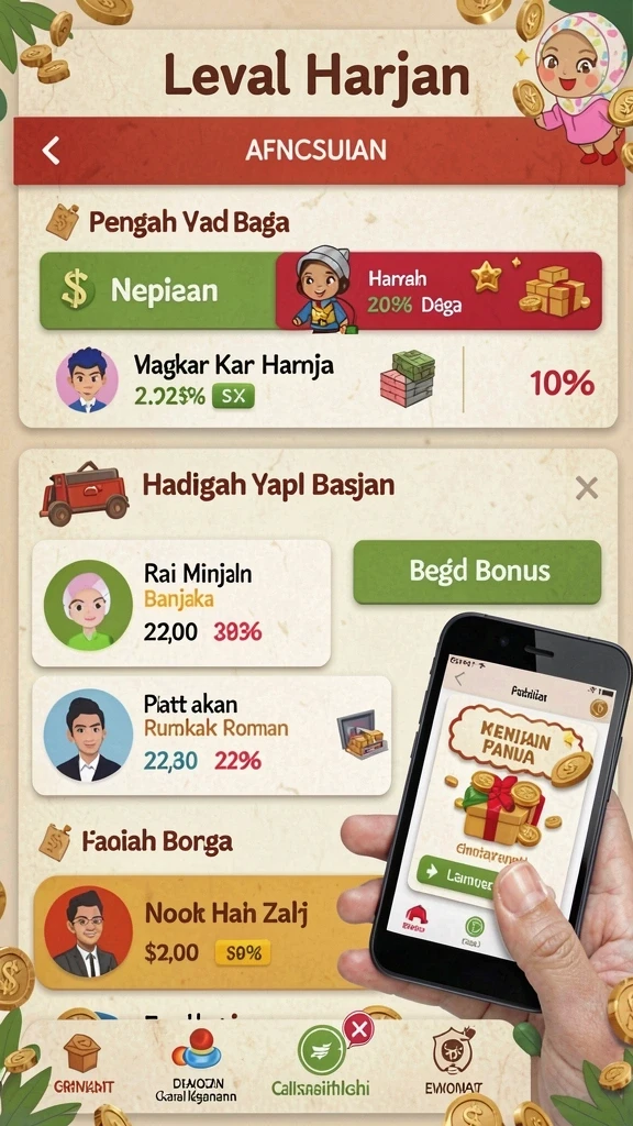 Grafik menarik dari salah satu mini game di PANDAWIN.