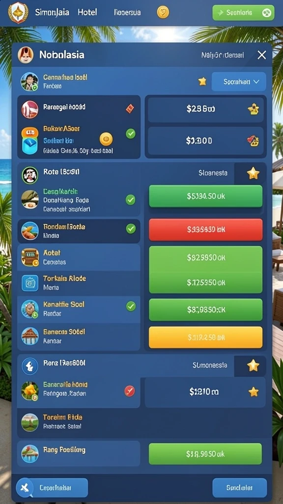 Fitur live chat untuk interaksi antar pemain.