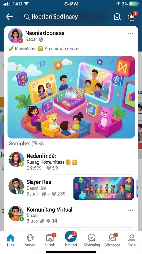 Tampilan antarmuka yang modern dan menarik.