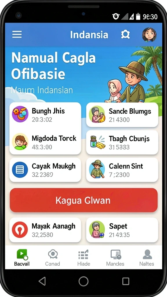 Beragam pilihan permainan selaras dengan minat pengguna.