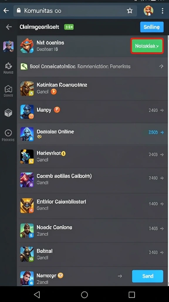 Screenshot menunjukkan tampilan grafik yang menawan.